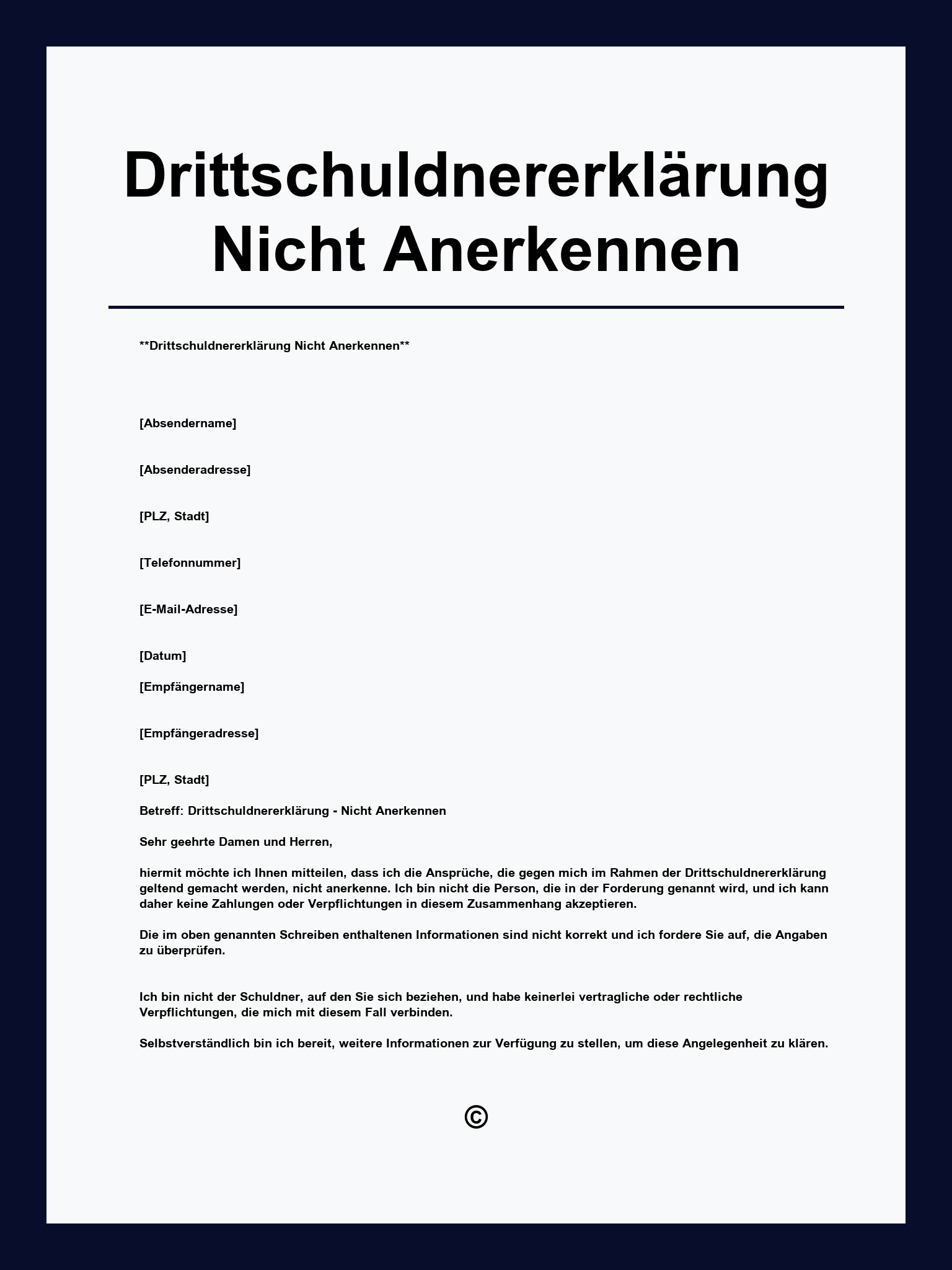 Drittschuldnererklärung Nicht Anerkennen Muster